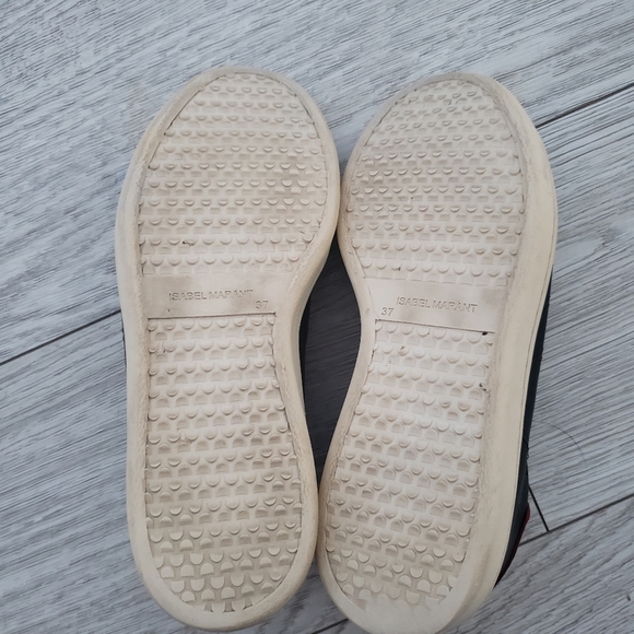 Isabel Marant Black Bart Low-Top Sneakers size 6.5 - Picture 6 of 9